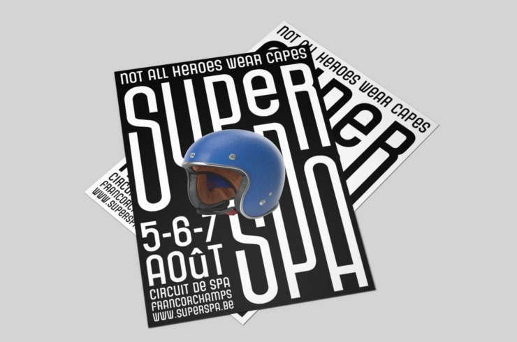 L'affiche du SuperSpa designé par l'agence Braconnier